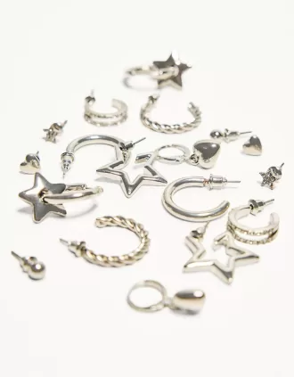 Confezione da 9 orecchini