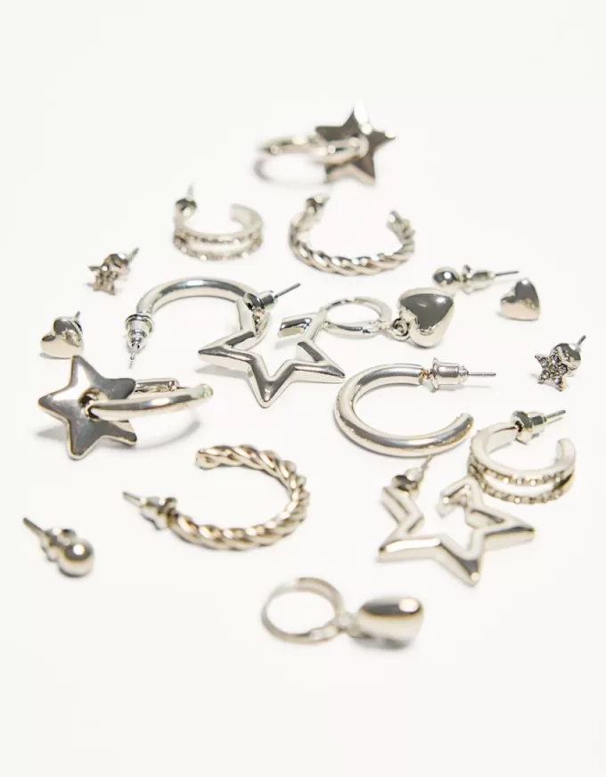 Confezione da 9 orecchini