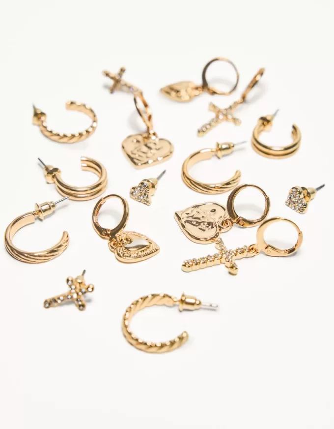 Confezione da 9 orecchini