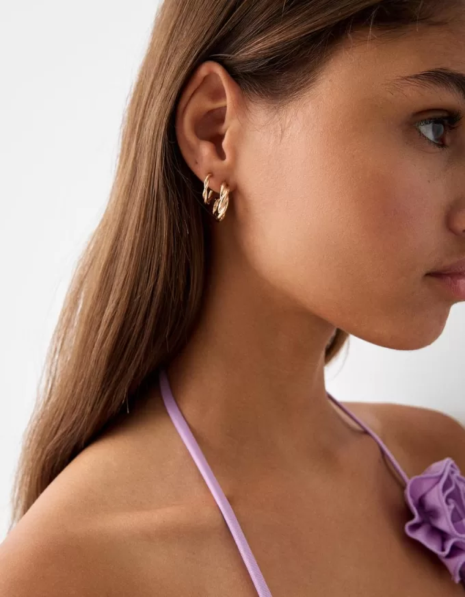 Confezione da 9 orecchini a cerchio