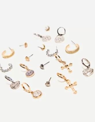 Confezione da 9 orecchini boho