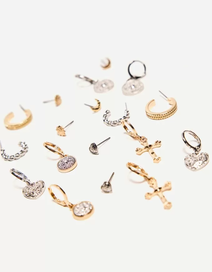 Confezione da 9 orecchini boho