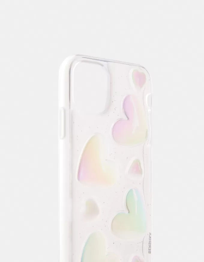 Cover iPhone cuore iridescente