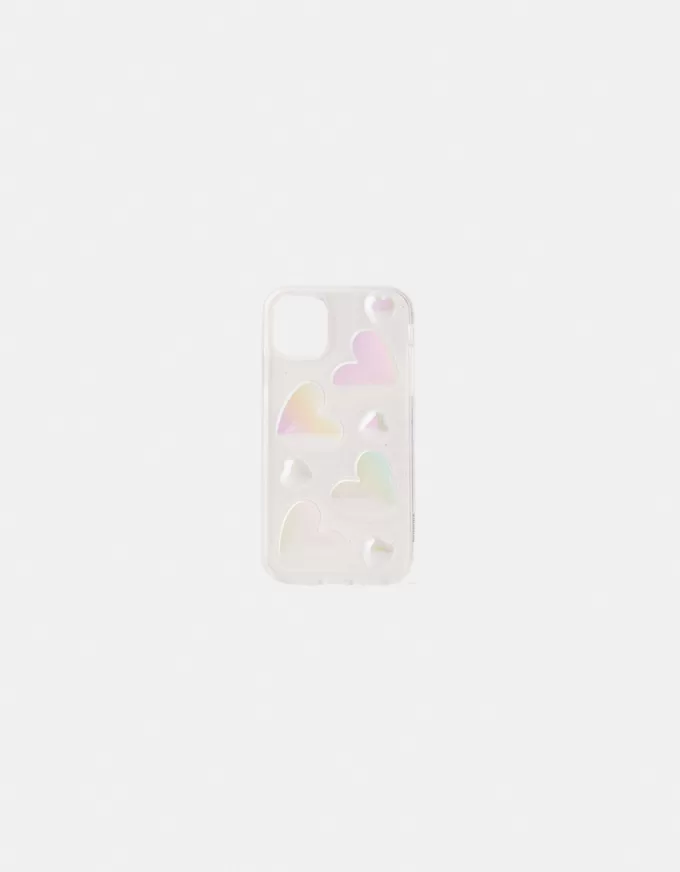 Cover iPhone cuore iridescente