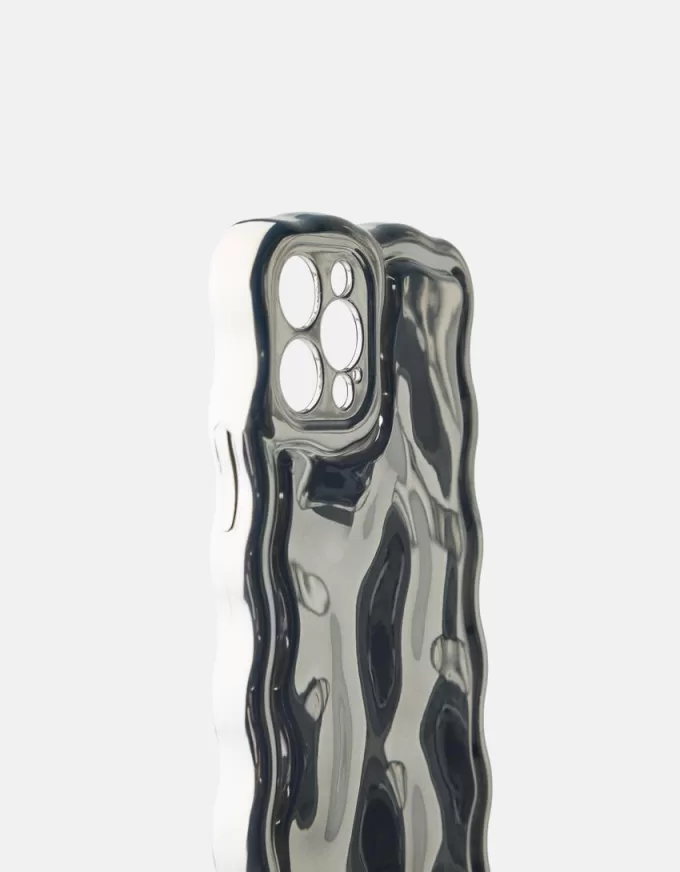 Custodia metallica per cellulare con braccialetto