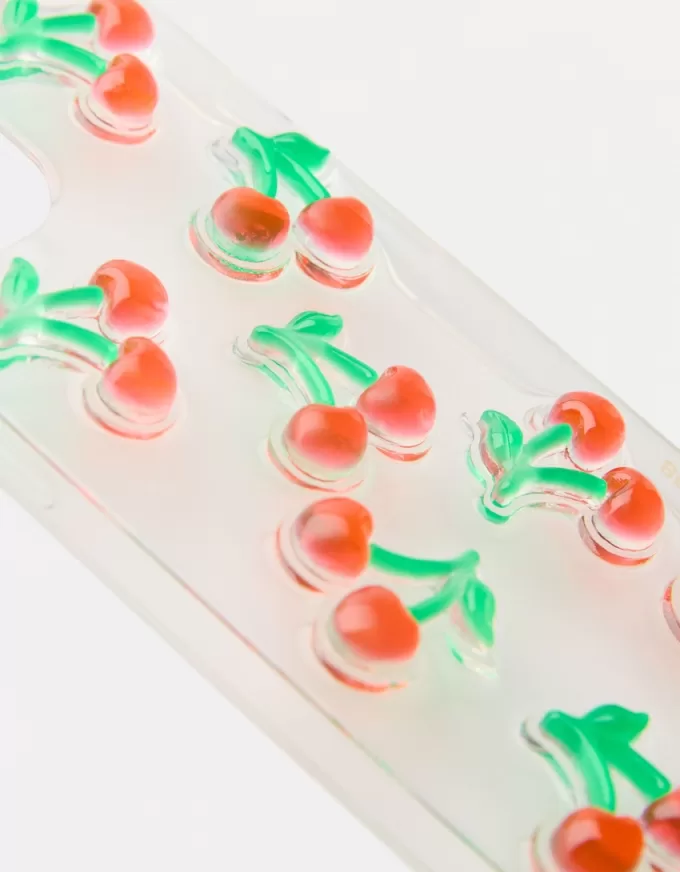 Custodia per cellulare in ciliegio rialzata