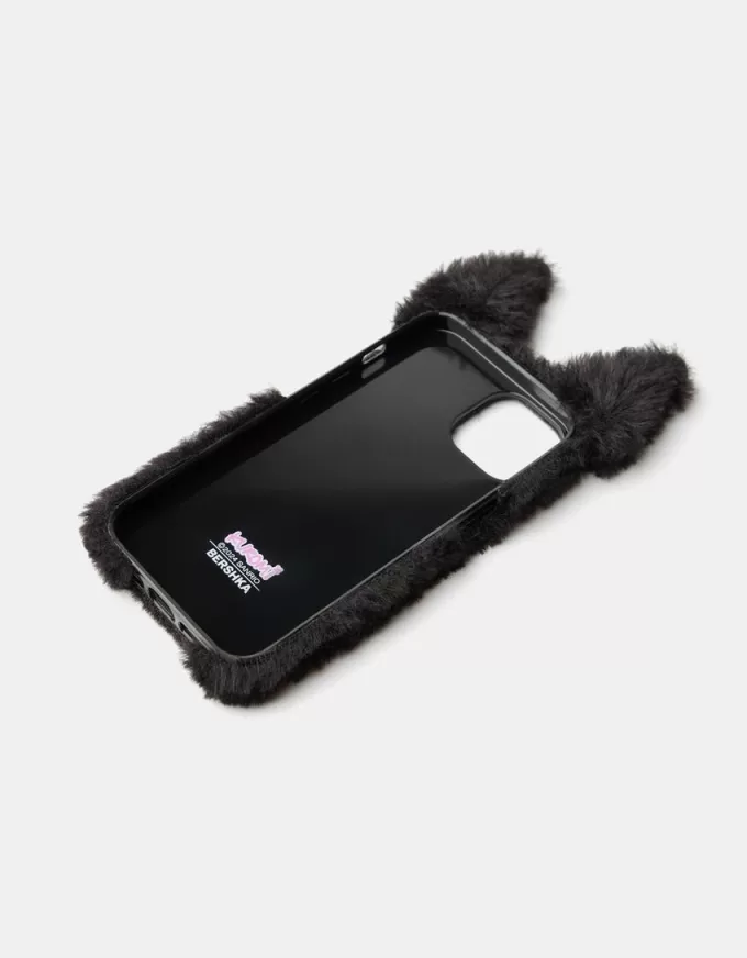 Custodia per iPhone in materiale felpato Kuromi