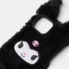 Custodia per iPhone in materiale felpato Kuromi