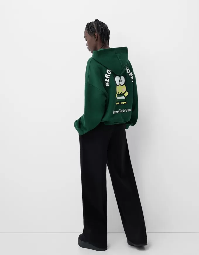 Felpa con cappuccio Kerokerokeroppi