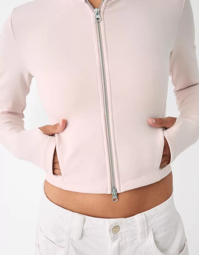 Felpa con cappuccio con cerniera