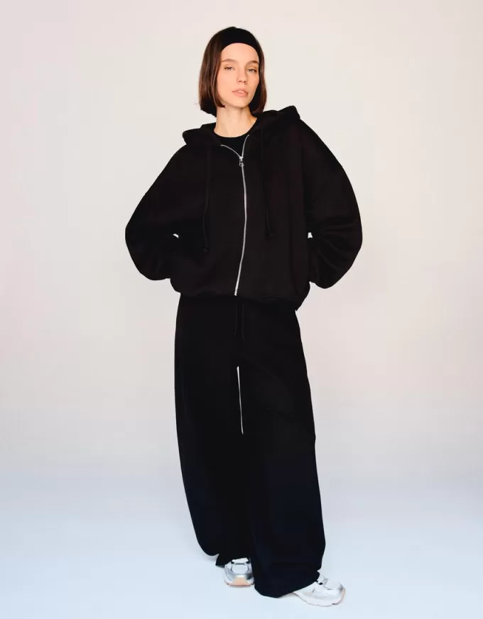 Felpa con cappuccio con cerniera