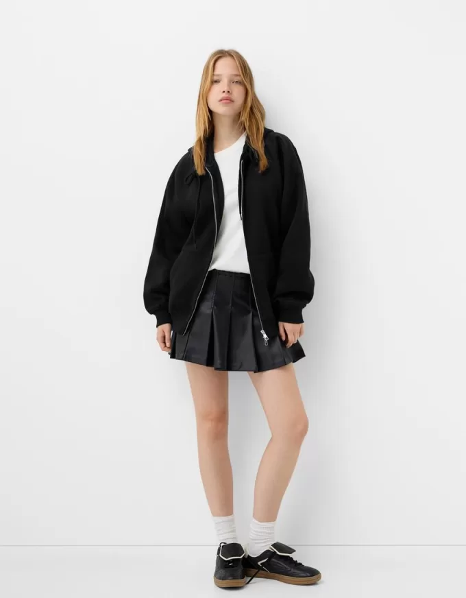 Felpa con cappuccio con cerniera