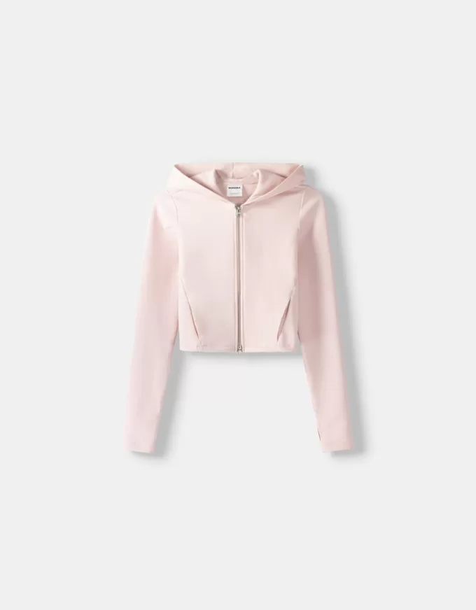 Felpa con cappuccio con cerniera