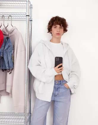 Felpa con cappuccio con cerniera