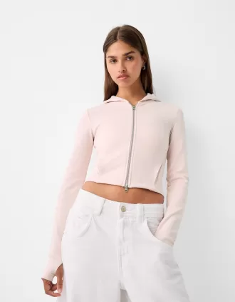 Felpa con cappuccio con cerniera