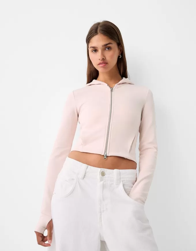 Felpa con cappuccio con cerniera