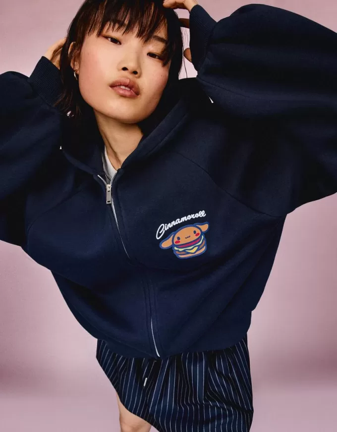 Felpa con cappuccio con zip Cinnamoroll