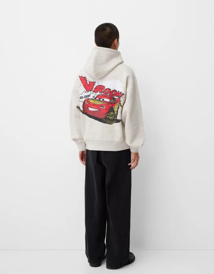Felpa con cappuccio dalla vestibilità boxy di Cars