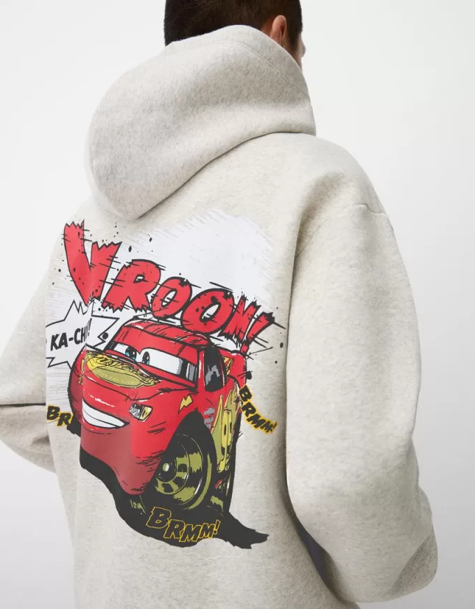 Felpa con cappuccio dalla vestibilità boxy di Cars