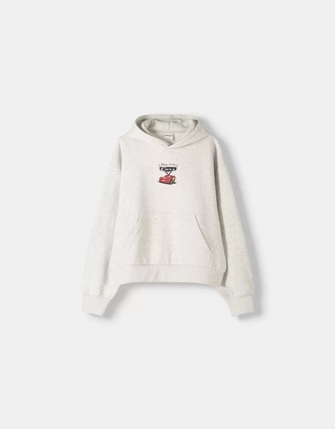 Felpa con cappuccio dalla vestibilità boxy di Cars