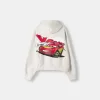 Felpa con cappuccio dalla vestibilità boxy di Cars