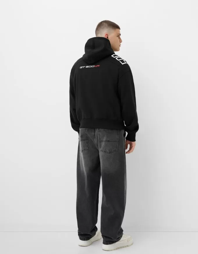 Felpa con cappuccio dalla vestibilità squadrata Shelby GT 500KR