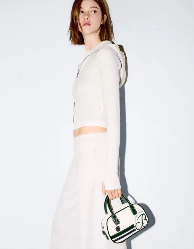 Felpa con cappuccio e zip in modal