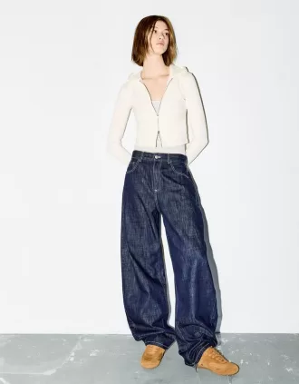 Felpa con cappuccio e zip in modal