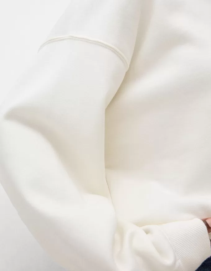 Felpa con cappuccio in peluche