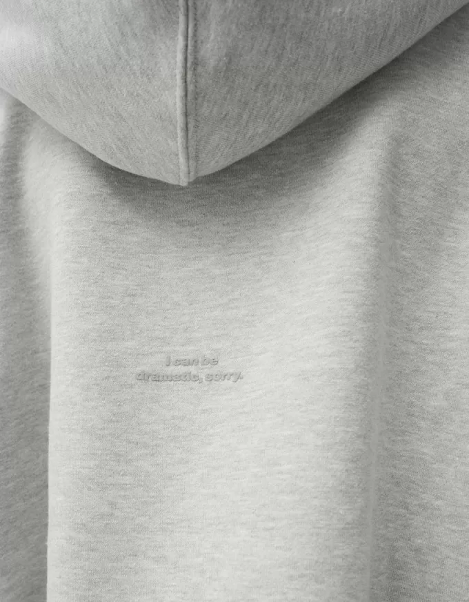 Felpa con cappuccio in peluche