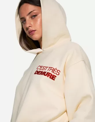 Felpa con cappuccio stampata