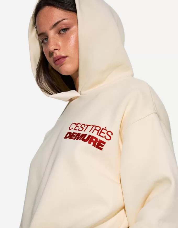 Felpa con cappuccio stampata