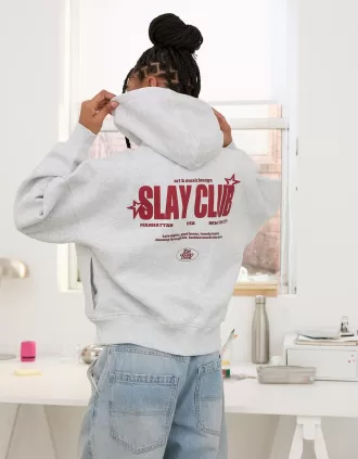 Felpa con cappuccio stampata