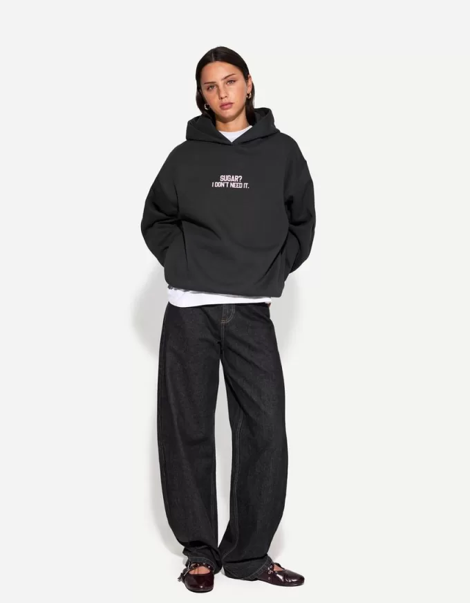 Felpa con cappuccio stampata