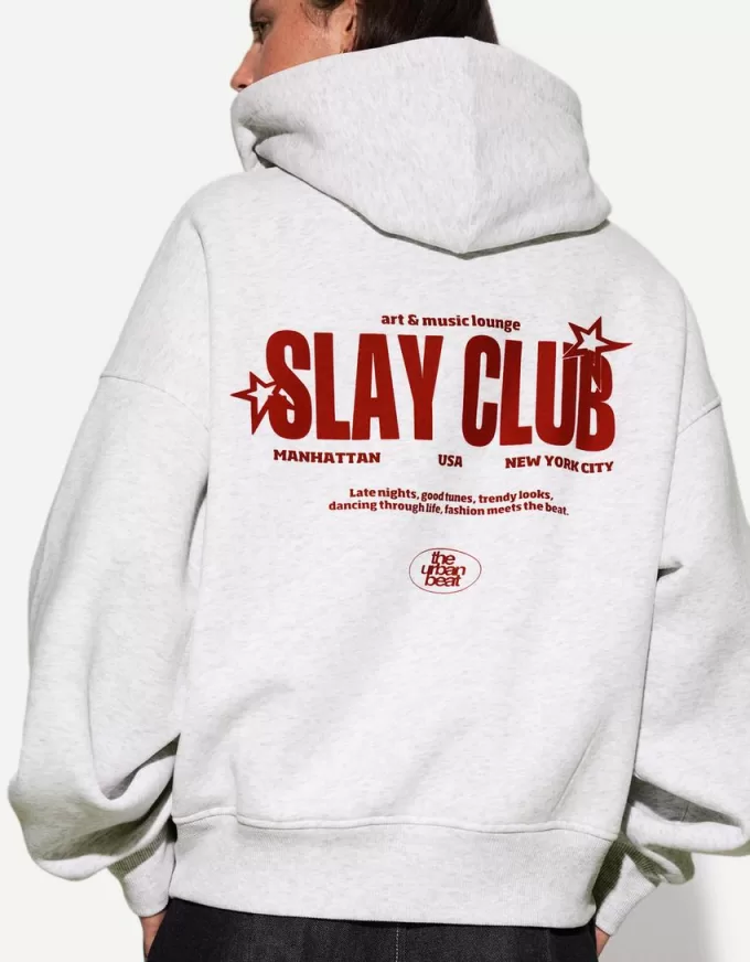 Felpa con cappuccio stampata