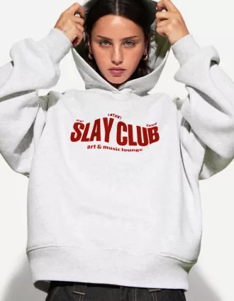 Felpa con cappuccio stampata