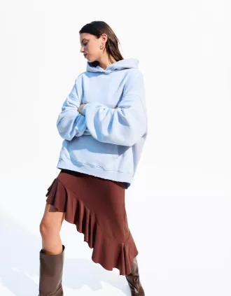 Felpa con cappuccio strappata BERSHKA SERIES