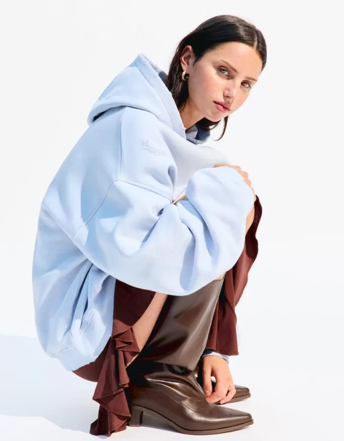 Felpa con cappuccio strappata BERSHKA SERIES