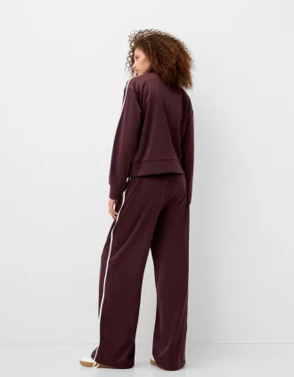 Felpa in raso con zip