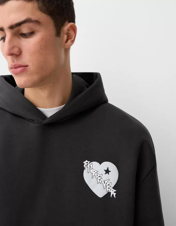 Felpa oversize con stampa