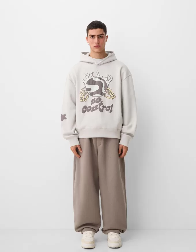 Felpa oversize con stampa