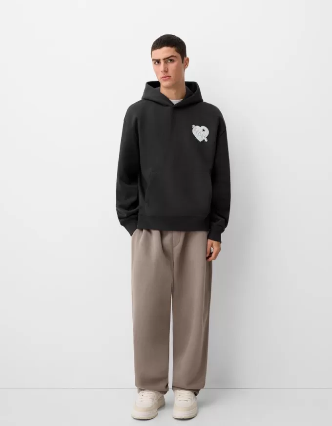 Felpa oversize con stampa