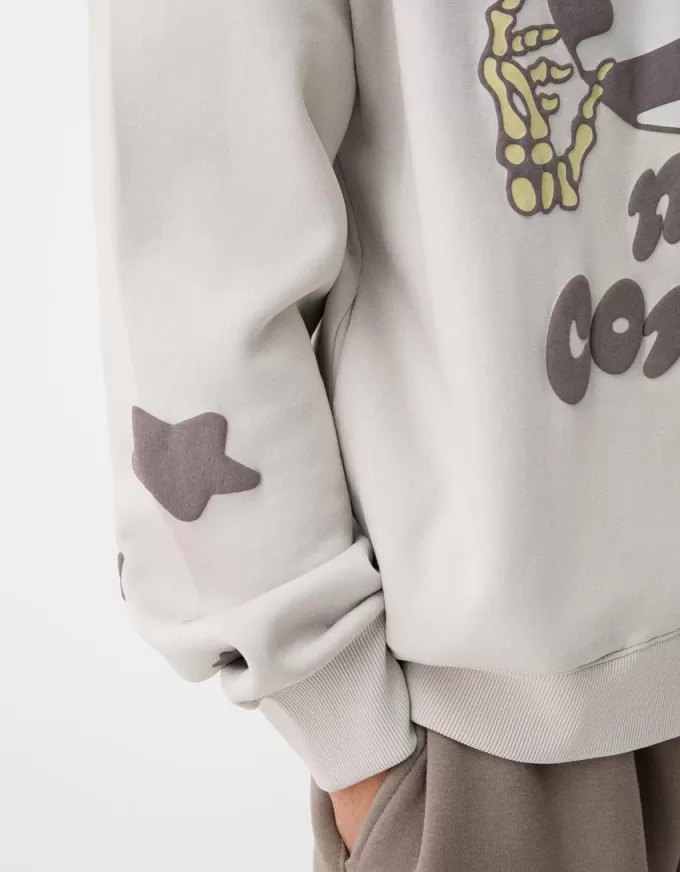 Felpa oversize con stampa