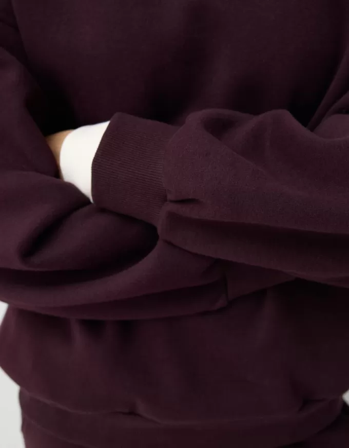 Felpa oversize con tasche laterali