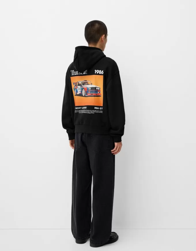 Felpa stampata oversize