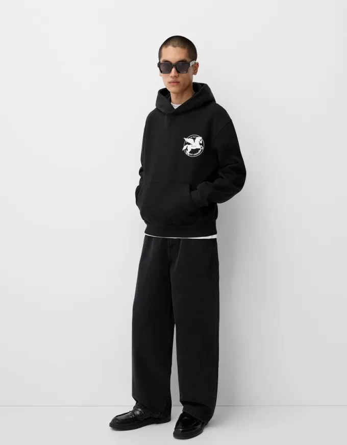 Felpa stampata oversize