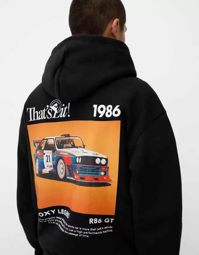 Felpa stampata oversize