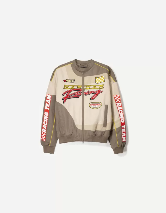 Giacca Nascar con toppe