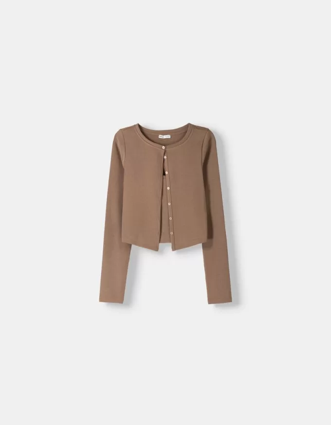 Giacca con parte superiore e bottoni