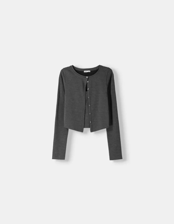 Giacca con parte superiore e bottoni